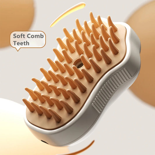 The Purr & Paw 3-in-1 Steamy Pet Grooming Brush